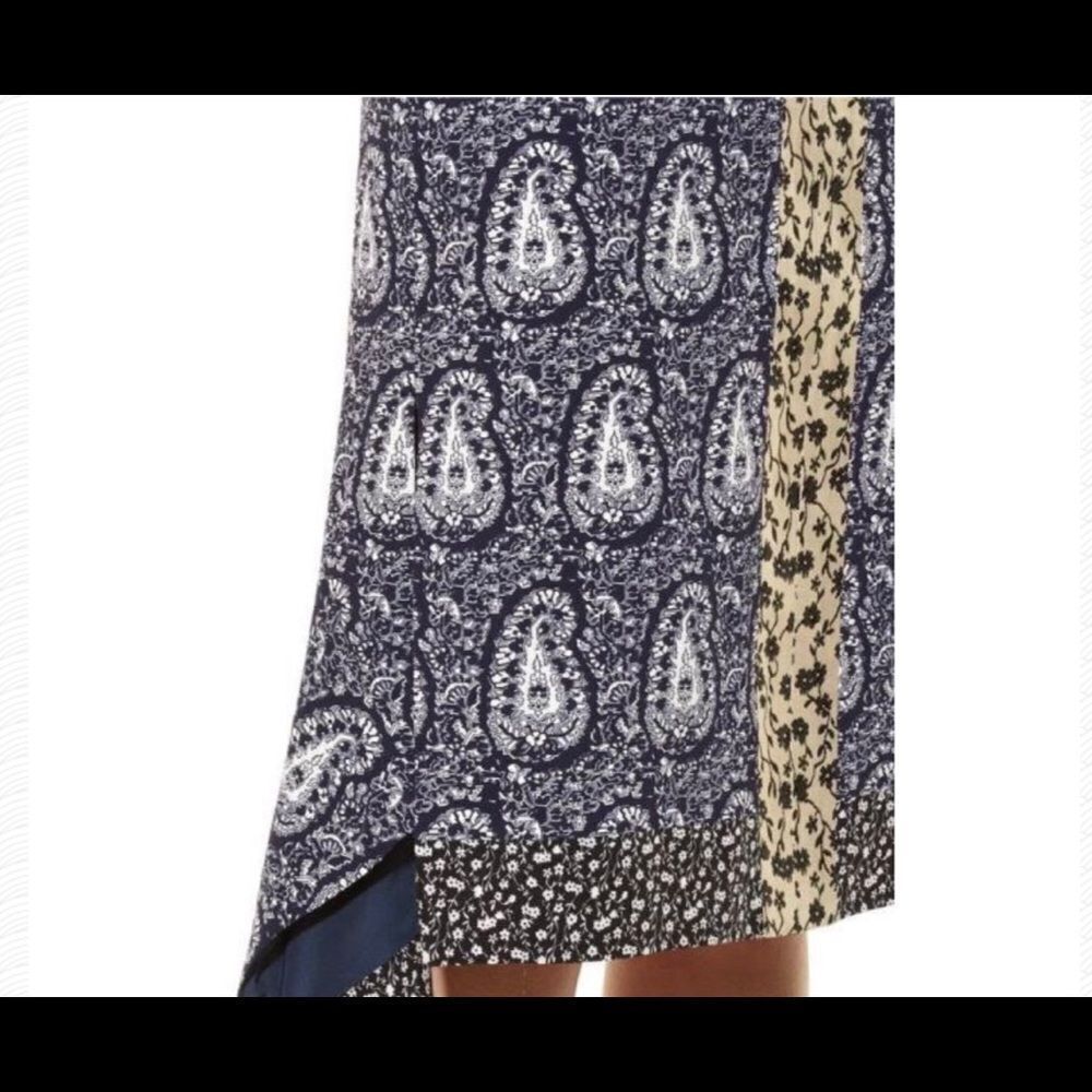 ALTUZARRA as seen on “ Live With Kelley “ Cyrus navy blue paisley midi skirt 6 - Picture 4 of 15